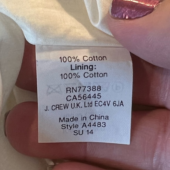 J Crew Swing Dress Cotton Linen - Picture 6 of 6